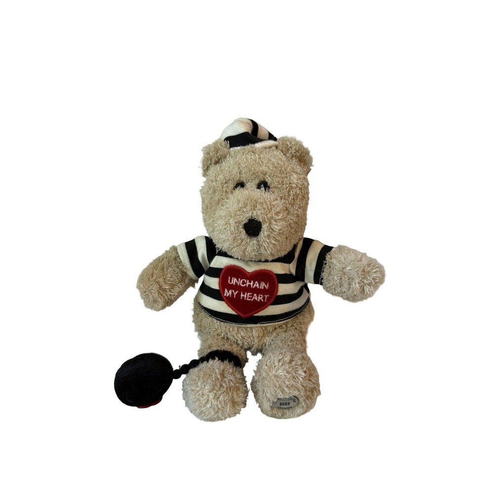 Starbucks Bearista 24th Edition 2003 Prisoner Plush Toy Unchain My Heart